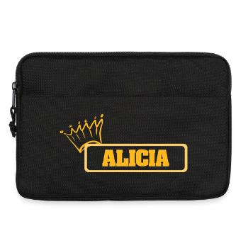 Vorname Alicia - Laptoptasche 13" - Schwarz - Vorne