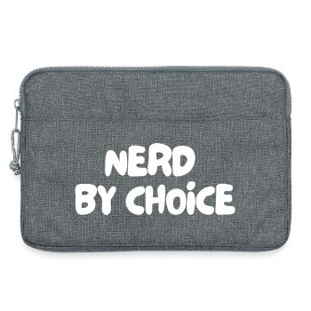 nerd by choice - Laptop bag 13" - heather grey - Front