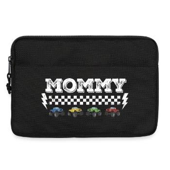 Conception de l’écrou tout-terrain de maman Monster Truck - Sacoche pour ordinateur portable 13 pouces - noir - Devant