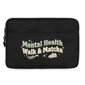 Matcha Walk Tee Spaziergang Trend Grüntee - Laptoptasche 13" - Schwarz - Vorne