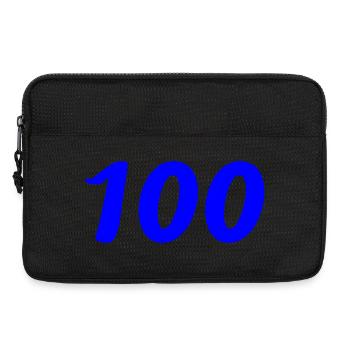 100. 100 YEARS. 100th ANNIVERSARY. BIRTHDAY 100 - Laptop bag 13" - black - Front