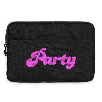 Party Points Dots Rétro Pink Célèbre les années 60 Fun 60 - Sacoche pour ordinateur portable 13 pouces - noir - Devant