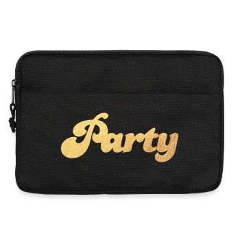 Party Gold Celebration Luxury Glamour Vintage Fun Retro - Laptop bag 13" - black - Front