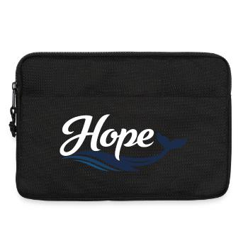 Hope Wal -Typografie - Laptoptasche 13" - Schwarz - Vorne