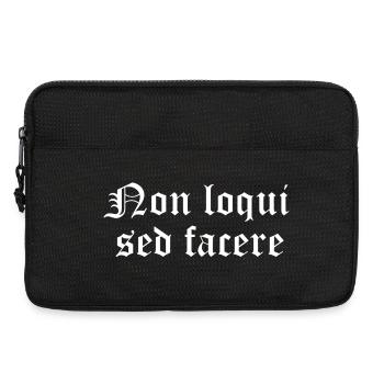 Non loqui sed facere - Laptop bag 13" - black - Front