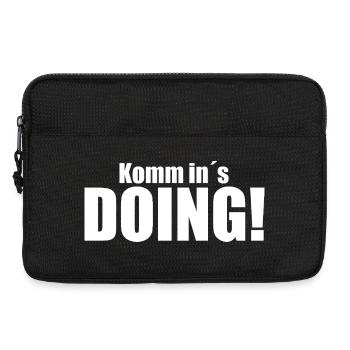 Komm in´s DOING! - Laptoptasche 13" - Schwarz - Vorne