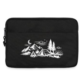 Camping Tent - Laptop bag 13" - black - Front