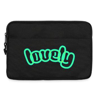 Neon Weekly Handlettering - Laptoptasche 13" - Schwarz - Vorne
