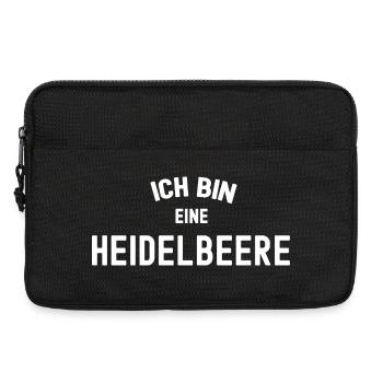 ICH BIN EINE HEIDELBEERE Karneval Beere Blaubeeren - Laptoptasche 13" - Schwarz - Vorne