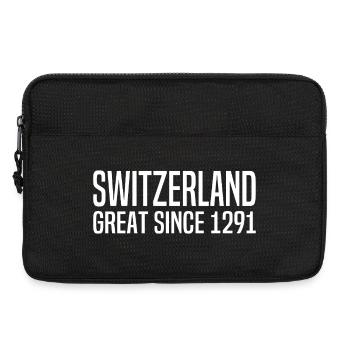Suisse - Grande depuis 1291 - Schweiz - Schwiiz - Sacoche pour ordinateur portable 13 pouces - noir - Devant