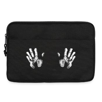 Handabdruck Hände Busen Boobs - Laptoptasche 13" - Schwarz - Vorne
