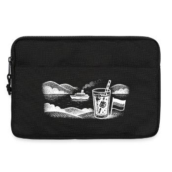 Urlaubsfeeling  - Laptoptasche 13" - Schwarz - Vorne