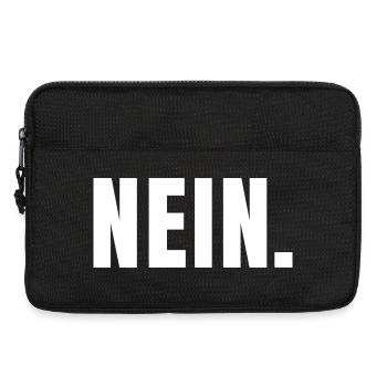 NEIN. | Klares Statement in Typografie - Laptoptasche 13" - Schwarz - Vorne