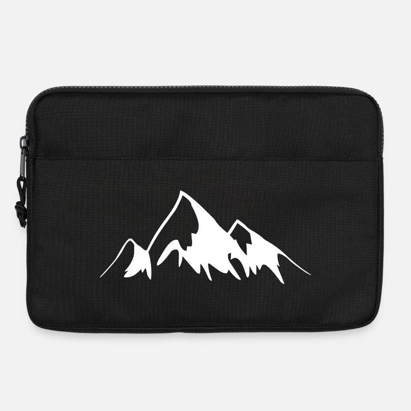 Berge - Gipfel - Laptoptasche 13" - Schwarz