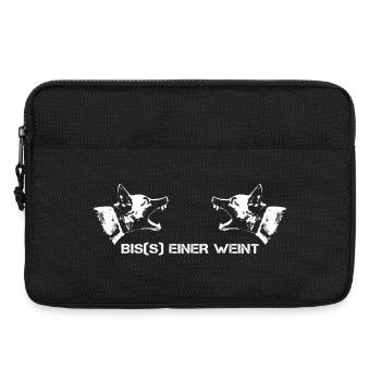 Bis(s) einer weint ! - Laptoptasche 13" - Schwarz - Vorne