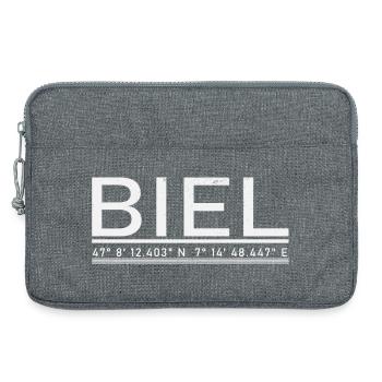 Coordonnées Bienne - Sacoche pour ordinateur portable 13 pouces - gris chiné - Devant