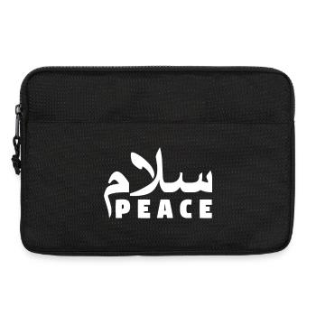 Salam Frieden - Muslim - Laptoptasche 13" - Schwarz - Vorne