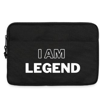 I Am Legend Bold Typographic Tee - Laptop bag 13" - black - Front