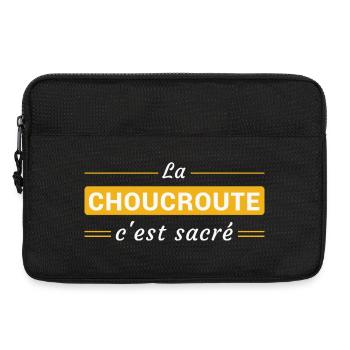 La Choucroute, c'est Sacré - Sacoche pour ordinateur portable 13 pouces - noir - Devant