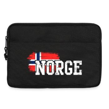 Norge Flag Splash Bold - Laptop bag 13" - black - Front