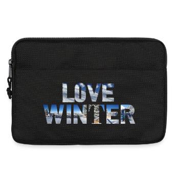 Love Winter - Skiing Winter Sports - Laptoptasche 13" - Schwarz - Vorne