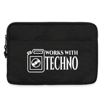 Techno Carburant - Sacoche pour ordinateur portable 13 pouces - noir - Devant
