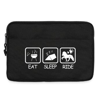 iceland competition shirts grilling meat tent ride - Laptoptasche 13" - Schwarz - Vorne