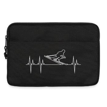 Alpine Skiing Grand Slalom Electrocardiogram ECG Ski - Laptop bag 13" - black - Front