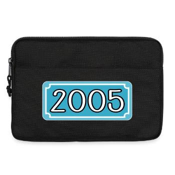 Geburtsjahr 2005 Geburtstag - Laptoptasche 13" - Schwarz - Vorne