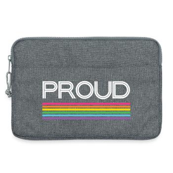 Pride Month LGBT - Stolz! - Laptoptasche 13" - Grau meliert - Vorne