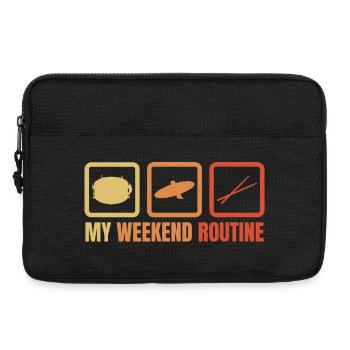 Ma routine du week-end - Sacoche pour ordinateur portable 13 pouces - noir - Devant