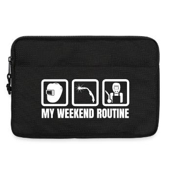 Schweißer Wochenende - Laptoptasche 13" - Schwarz - Vorne