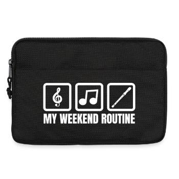 Meine Wochenendroutine - Laptoptasche 13" - Schwarz - Vorne