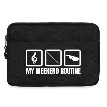 Violinisten Wochenende - Laptoptasche 13" - Schwarz - Vorne