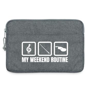 Violinisten Wochenende - Laptoptasche 13" - Grau meliert - Vorne