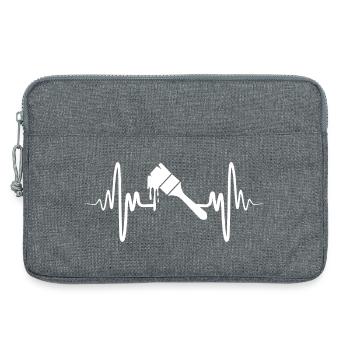 Painter Brush - Laptop bag 13" - heather grey - Front