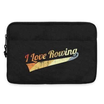 I like rowing - Laptop bag 13" - black - Front