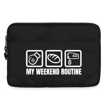 Week-end de boulangerie amusant - Sacoche pour ordinateur portable 13 pouces - noir - Devant