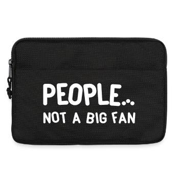 T-shirt humoristique pour comédiens sociaux - Sacoche pour ordinateur portable 13 pouces - noir - Devant