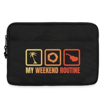 Ma routine du week-end - Sacoche pour ordinateur portable 13 pouces - noir - Devant