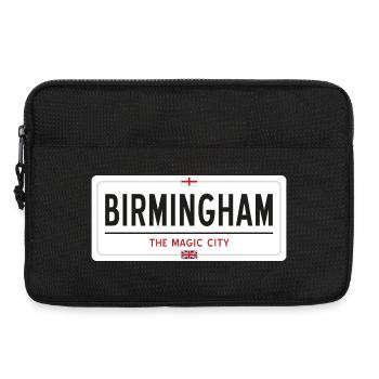 Ortsschild in Birmingham - Laptoptasche 13" - Schwarz - Vorne