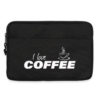 i love coffee - Laptop bag 13" - black - Front