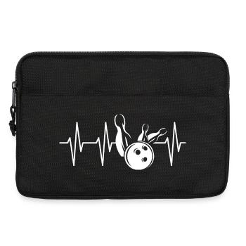 Heartbeat Symbol Bowling Skittles Icon Spare Strike - Laptop bag 13" - black - Front
