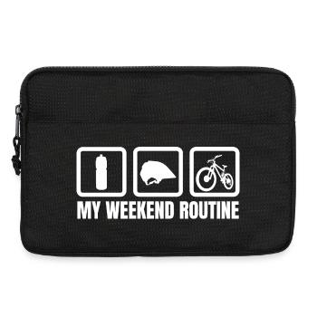 Mountain Bike Weekend Routine - Laptop bag 13" - black - Front