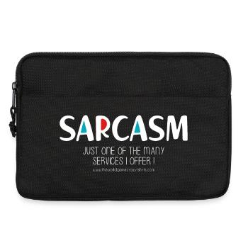 Sarkasmus (düster) - Laptoptasche 13" - Schwarz - Vorne