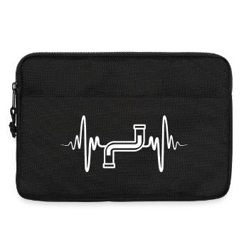 Heartbeat Plumber - Laptop bag 13" - black - Front