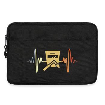 Soudeur Palpitations Coeur Vintage - Sacoche pour ordinateur portable 13 pouces - noir - Devant