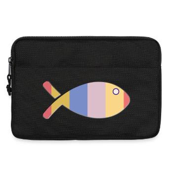 POISSON. POISSON D'AVRIL. VACANCES. ETE. HUMOUR - Sacoche pour ordinateur portable 13 pouces - noir - Devant