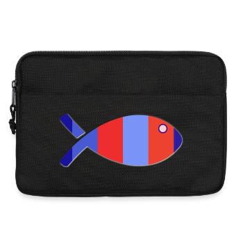 FISH. APRIL FOOL. HOLIDAY. SUMMER. HUMOR - Laptop bag 13" - black - Front