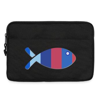 POISSON - Sacoche pour ordinateur portable 13 pouces - noir - Devant